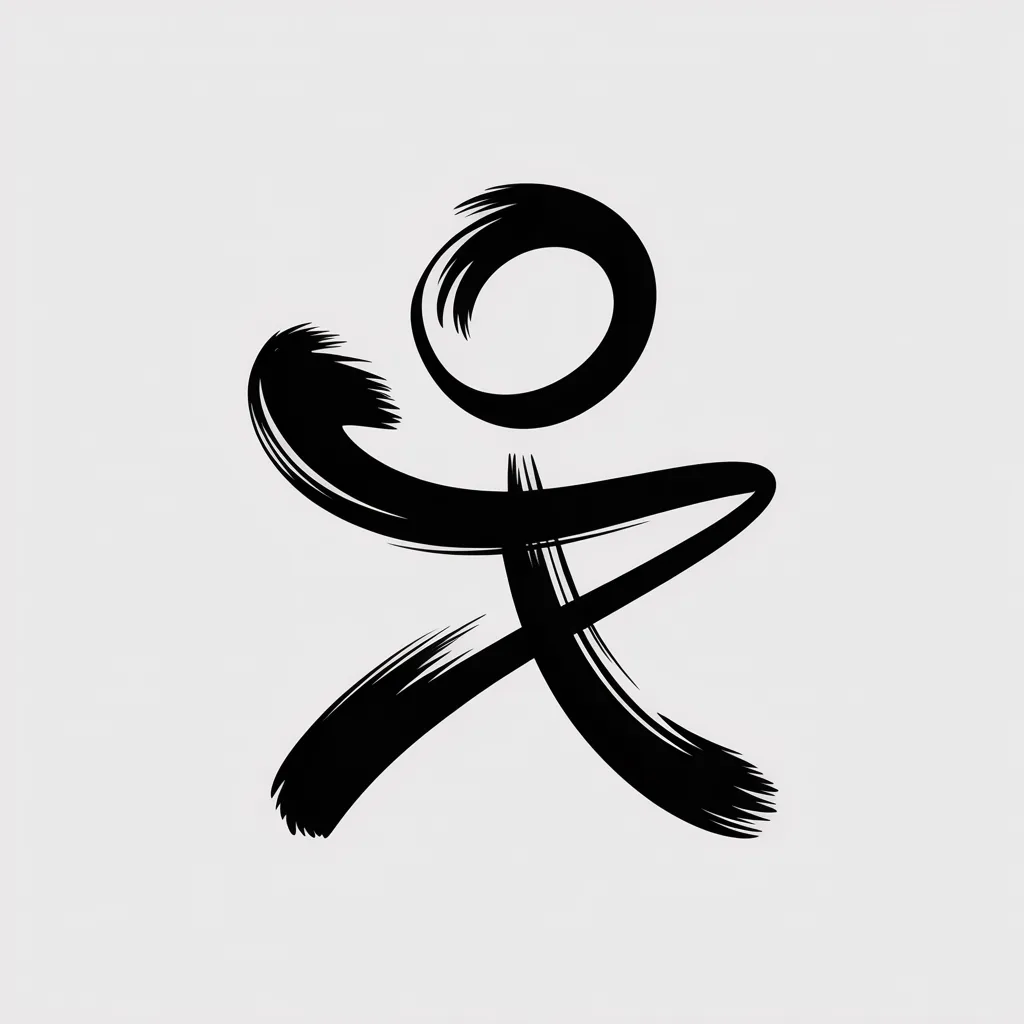 A figure in motion, running forward