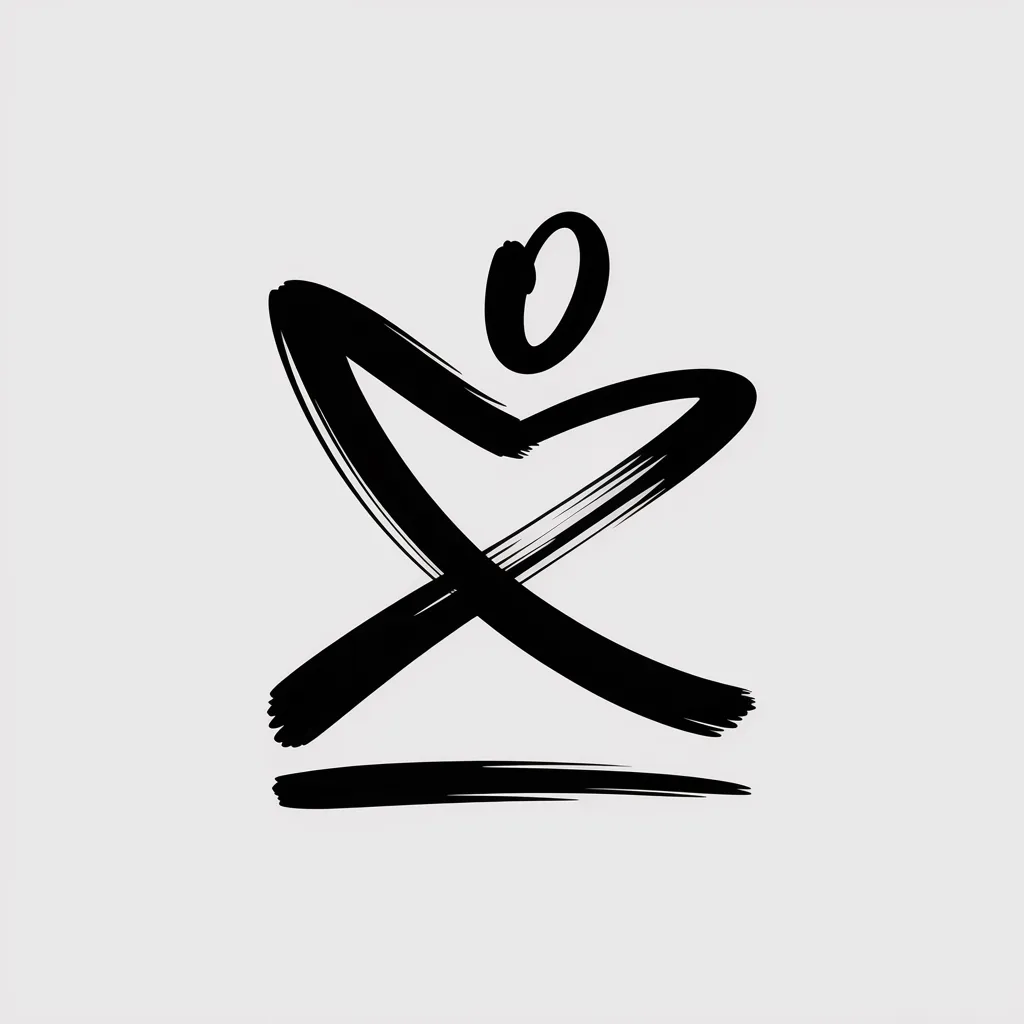 A seated, balanced figure